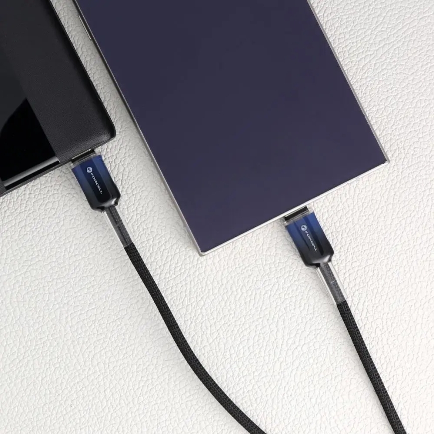 Forcell F-Energy C357 data transfer and charging cable | USB-C to USB-C | QC 4.0, PD | 100W | 1m | black – 2