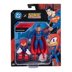 Jakks Pacific Figure Set Knuckles x Superman Sonic the Hedgehog x DC Comics