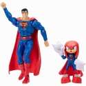Jakks Pacific Figūriņu komplekts Knuckles x Superman Sonic the Hedgehog x DC Comics