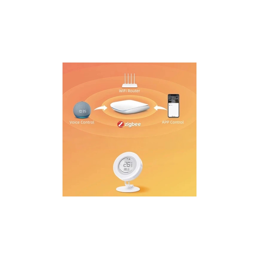 "Zigbee Avatto ZWHS16" temperatuuri- ja niiskustunne – 3