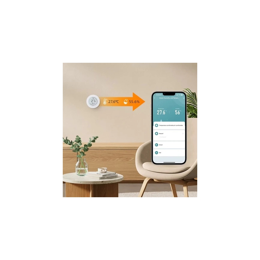 "Zigbee Avatto ZWHS16" temperatuuri- ja niiskustunne – 4