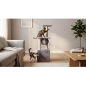 Kasside kraapimispost 30x30x92 cm, hall, REBEL ANIMALS Kasside kraapimispost 30x30x92 cm, hall, REBEL ANIMALS