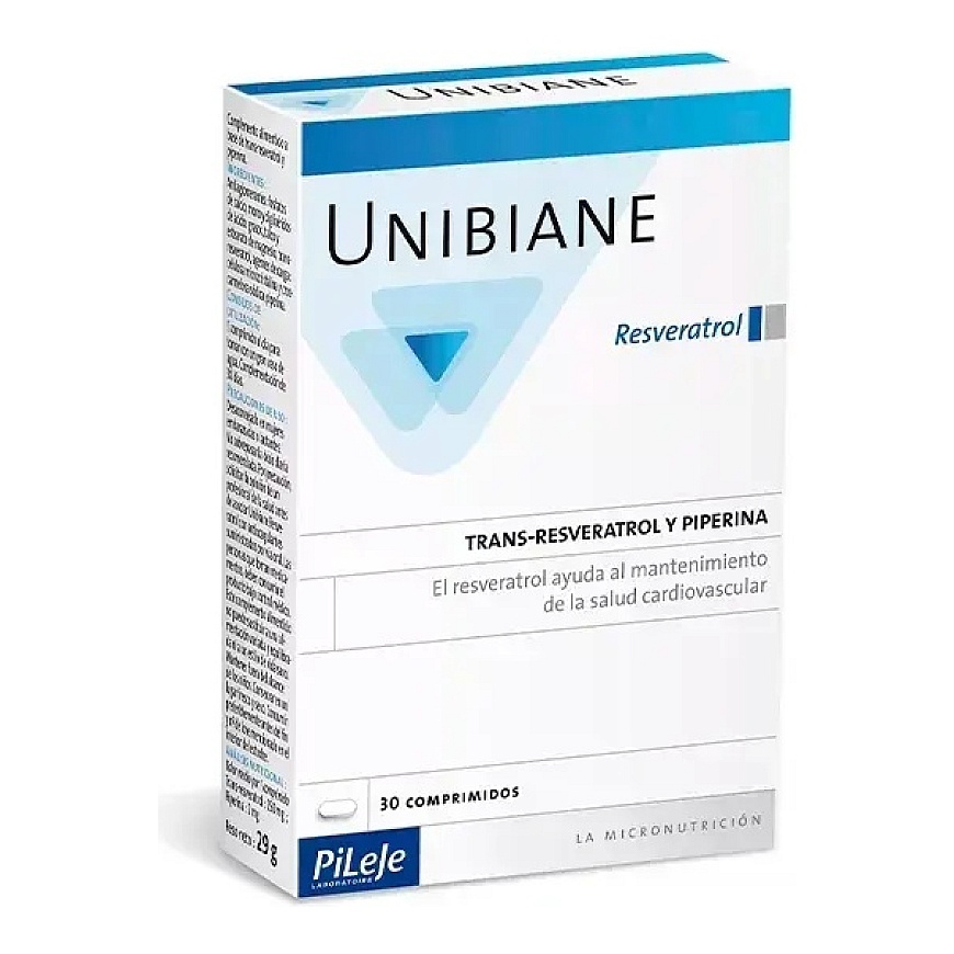 Pileje Unibiane Resveratrol 30 kapslit