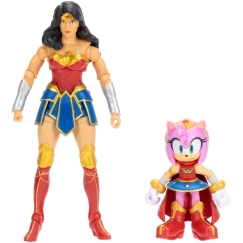 Jakks Pacific Sonic The Hedgehog x Dc Comics Amy & Wonder Woman figure