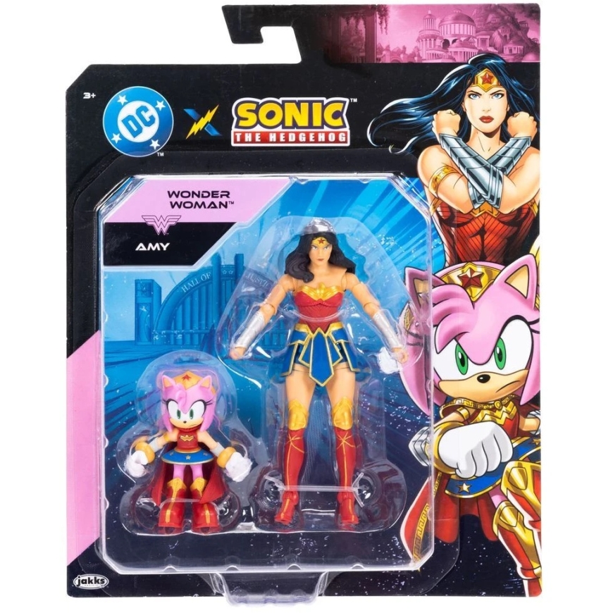 Фигура Jakks Pacific Sonic The Hedgehog x Dc Comics Эми и Женщина-Чудо – 4