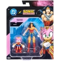 Jakks Pacific Sonic The Hedgehog x Dc Comics Amy ja Wonder Woman kuju