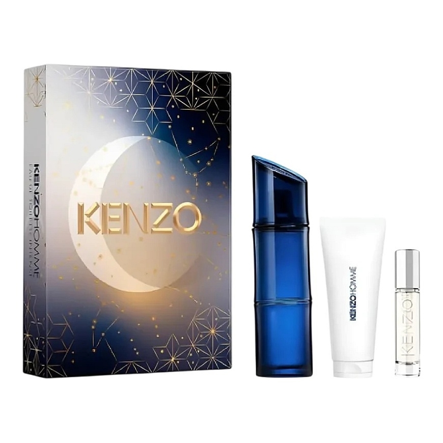 Set Kenzo: Homme Intense Eau De Toilette For Men, 60 ml + Homme Intense Eau De Toilette For Men, 10 ml + Homme Intense Dušo želė