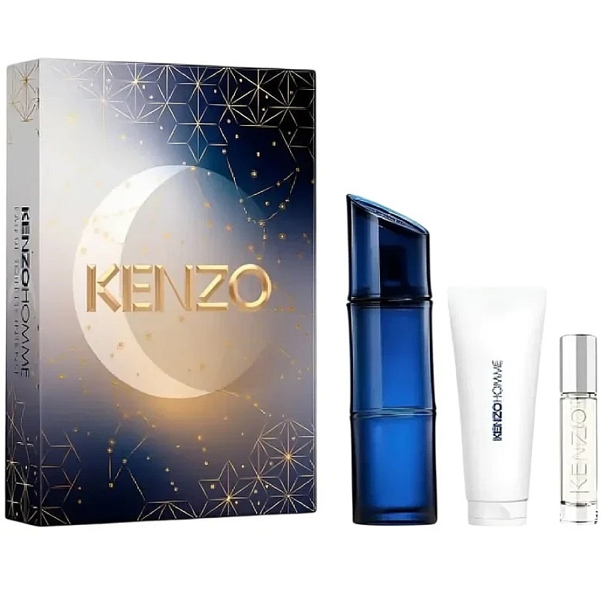 Set Kenzo: Homme Intense Eau De Toilette For Men, 60 ml + Homme Intense Eau De Toilette For Men, 10 ml + Homme Intense Dušo želė – 2