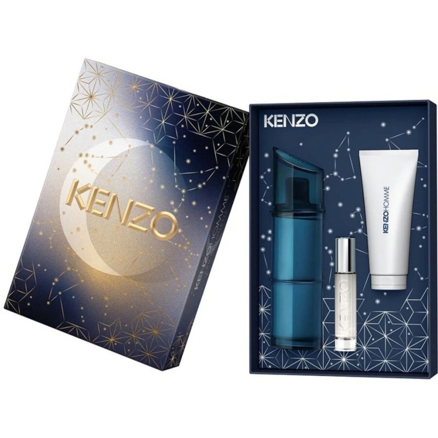 Set Kenzo: Homme Intense Eau De Toilette vīriešiem, 60 ml + Homme Intense Eau De Toilette vīriešiem, 10 ml + Homme Intense dušas – 3