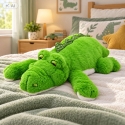 Lean Toys Pehme crocodile Maskott Kumminöidud kaalu käpad Roheline 75 cm