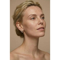 Emily Westwood Virelle kullattuja sydänmuotoisia korvakoruja EWE260597G