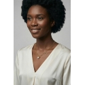 Emily Westwood Kaksinkertainen kultapintainen helminauha EWN260725G Emily Westwood Kaksinkertainen kultapintainen helminauha EWN260725G