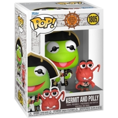 FUNKO POP! Vinilinė figūrėlė: Muppet Treasure Island - Kermit and Polly, ~6.1 cm ir 12.2 cm