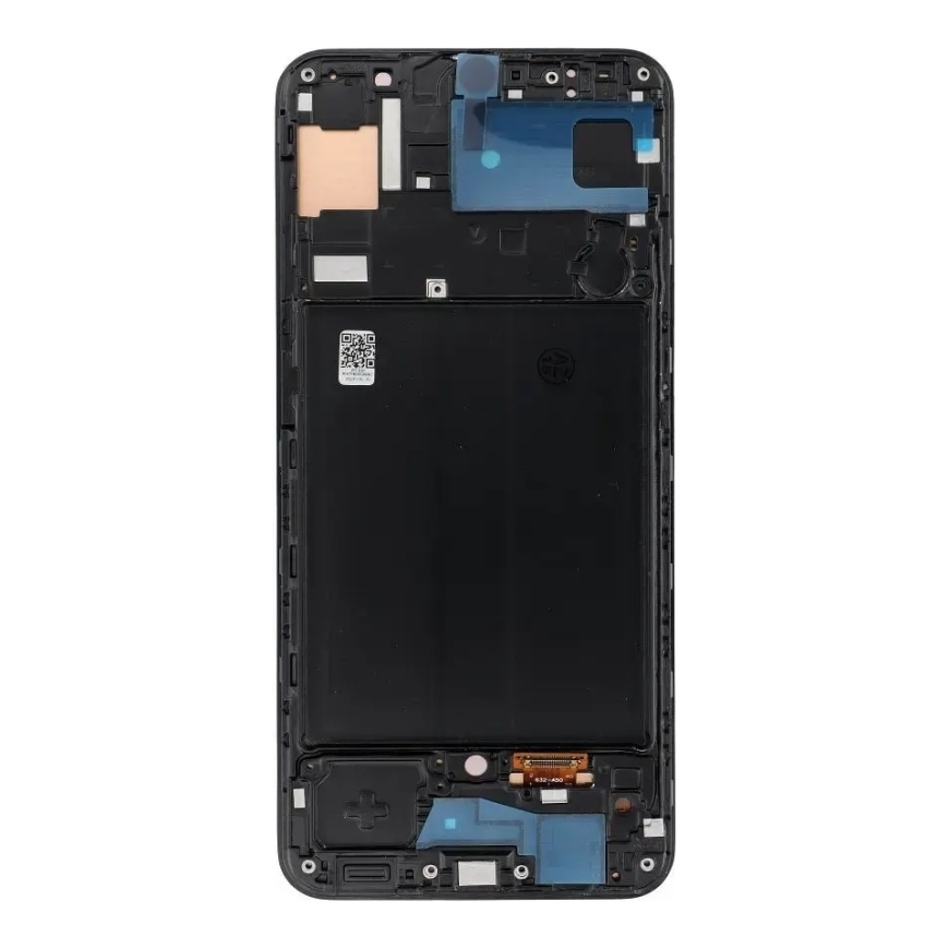 REWA lcd display for SAMSUNG A50 OLED black with frame
