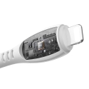 Joyroom S-A59 Vibrant Series tietojen siirtoon ja lataamiseen tarkoitettu kaapeli | USB-C to Lightning | 30W | 1.2m | valkoinen Joyroom S-A59 Vibrant Series tietojen siirtoon ja lataamiseen tarkoitettu kaapeli | USB-C to Lightning | 30W | 1.2m | valkoinen