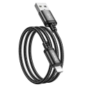 Hoco X89 - tiedonsiirto- ja latauskaapeli | USB-A to Lightning | 12W | 1m | musta