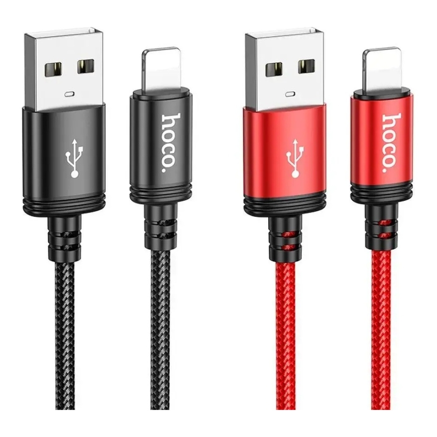 Hoco X89 data transfer and charging cable | USB-A to Lightning | 12W | 1m | black – 4
