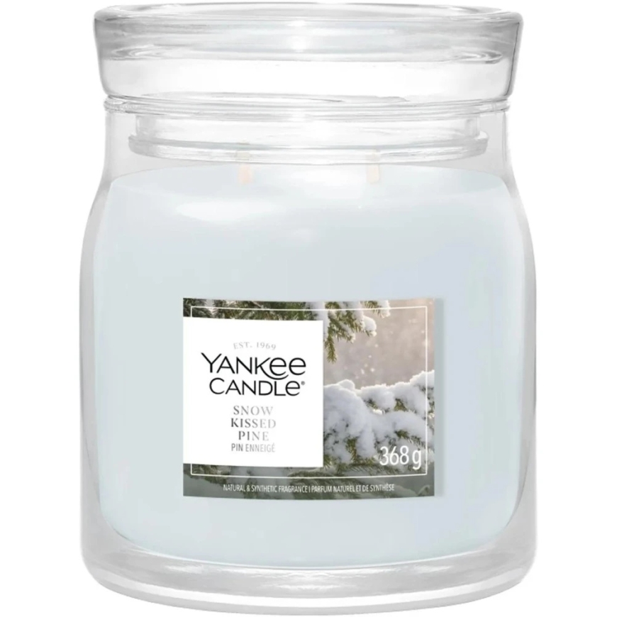 Yankee Candle Snow Kissed Pine Signature kvepianti žvakė, 368 g