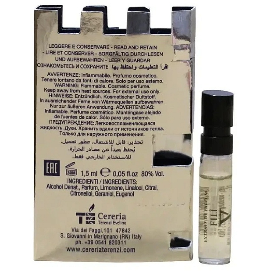 V Canto, Fili, Extrait De Parfum, Unisex, 1.5 ml *Vial – 2
