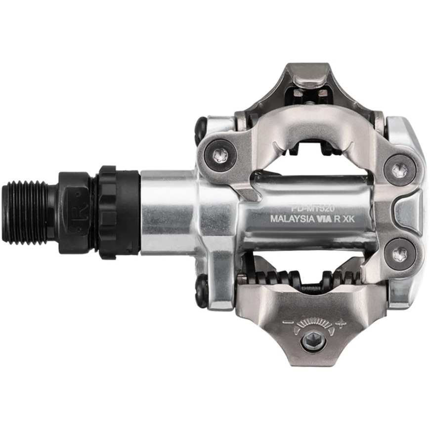 Педали Shimano PD-MT520 + SM-SH51 серебряные – 3