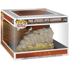 Funko POP figure Dune Part Three Moment Paul Atreides with Sandworm