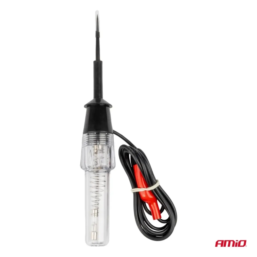 Metāla sprieguma testeris ar krokodilspaili 6–12V AMIO-04272 – 4