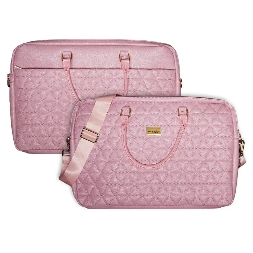 Wonder Pico vuorattu läppärilaukku 15"/16" pinkki