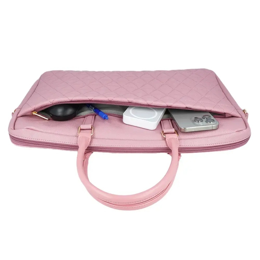 Wonder Pico Quilted laptop bag 15"/16" pink – 4