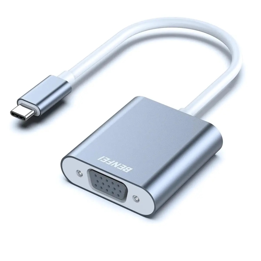 Benfei адаптер USB-C на VGA | серый