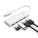 Orico PAPW4A-C3 šakotuvas USB-C į 4x USB 3.0 | baltas