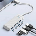 Orico PAPW4A-C3 hub USB-C 4x USB 3.0:sta | valkoinen Orico PAPW4A-C3 hub USB-C 4x USB 3.0:sta | valkoinen