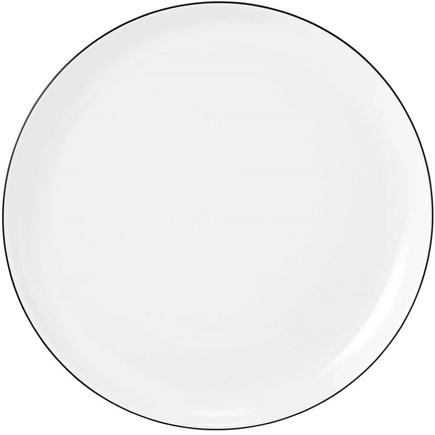 SELTMANN LIDO Melns LINE 6 Vakariņu šķīvju komplekts 20 cm – 2