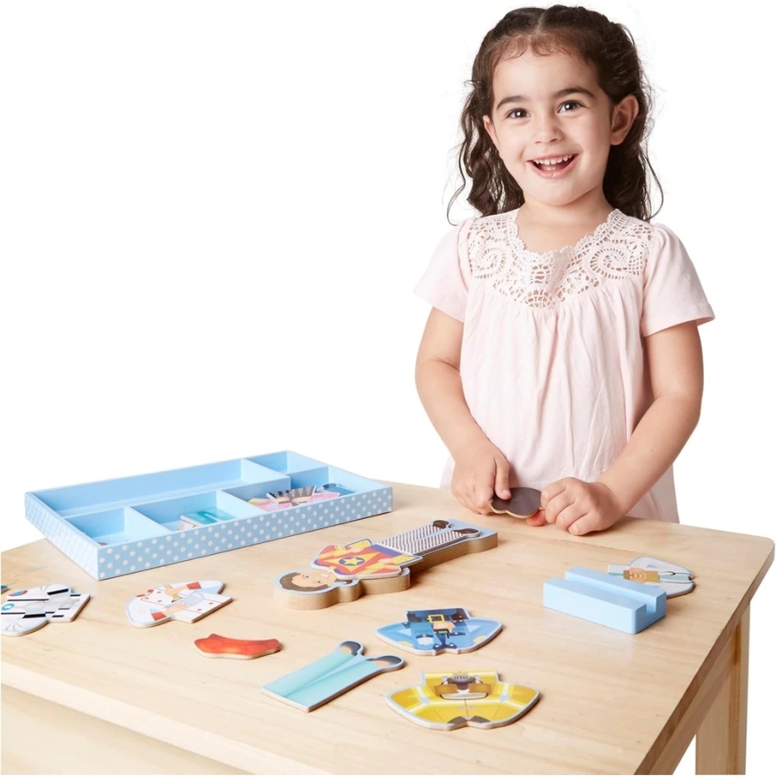 Magnetic Dress-Up Julia Doll Wooden 26 Pieces Melissa & Doug – 5