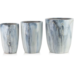 Mondex Alates 1986 NEVA MARBLE 3 tükist portselanikomplekt 37x37x45,5cm 30,5x30,5x42,5cm 24x24x40cm BIG