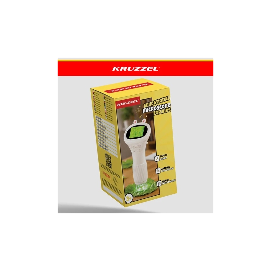 Koulutusmikroskooppi 1000x valkoinen Kruzzel – 2