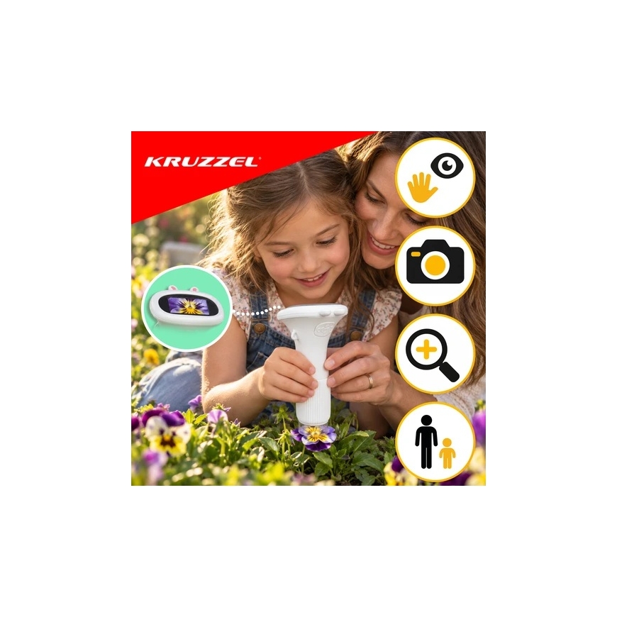 Educational Microscope 1000x White Kruzzel – 4