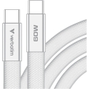 Verbatim Sync & Charge SoftTouch USB-C to USB-C Cable 60W PD3.0 120cm white 30274 Verbatim Sync & Charge SoftTouch USB-C to USB-C Cable 60W PD3.0 120cm white 30274