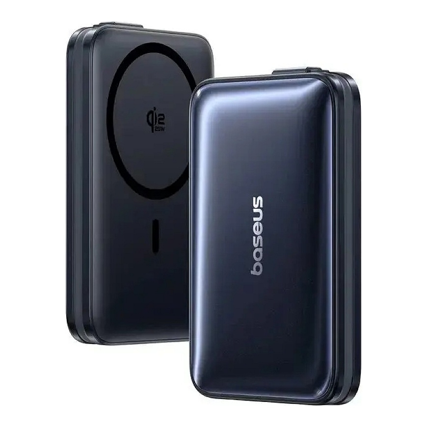 Baseus PicoGo AM61 Qi2.2 45W Магнитный Пауэрбанк 10000mAh Космический Черный