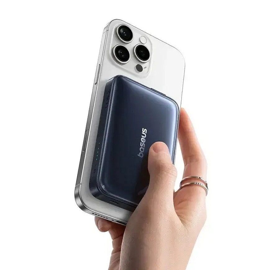 Baseus PicoGo AM61 Qi2.2 45W Магнитный Пауэрбанк 10000mAh Космический Черный – 3