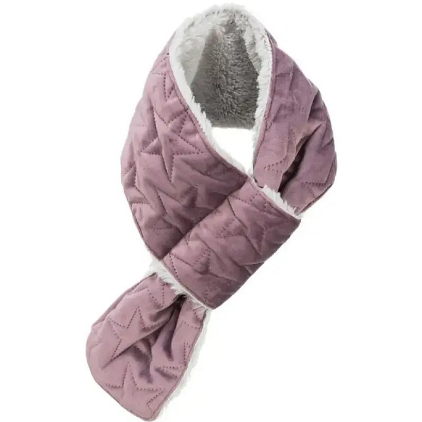 Pet scarf - Xmas Estelle scarf, velvet look/ plush Light lilac S – 2