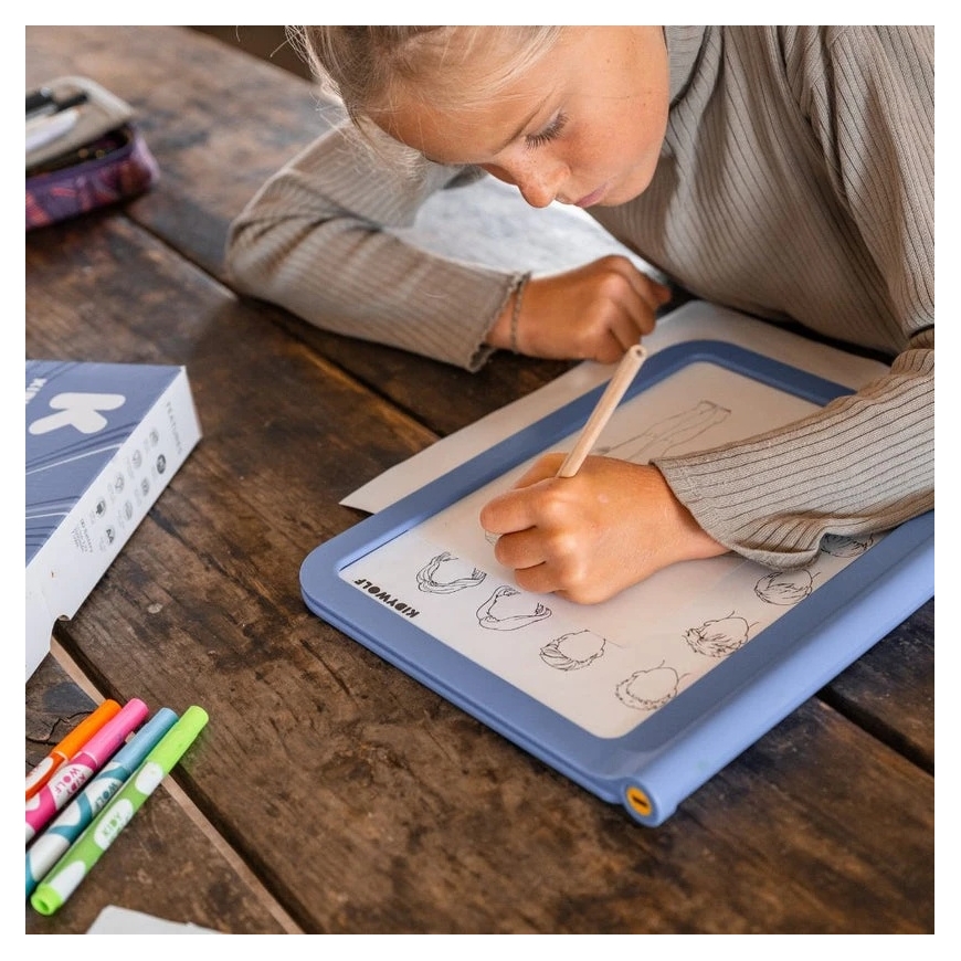 KIDYWOLF светящаяся двусторонняя планшет для рисования K-DRAW PRO, синий – 4