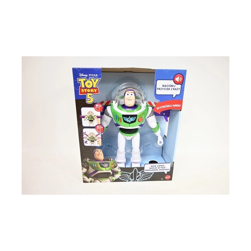 Mattel Disney Pixar Toy Story 5 lasten lelu Buzz Lightyear toimintafiguuri lentotila High-Tech Edition JNP88