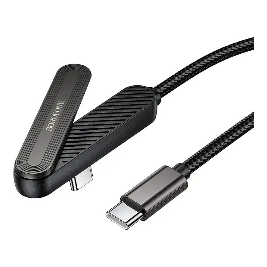 Borofone BX125 Pacifico tiedonsiirto- ja latauskaapeli | USB-C to USB-C | PD | 60W | 1m | musta – 2