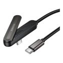 Borofone BX125 Pacifico datu pārraides un uzlādes vads | USB-C uz USB-C | PD | 60W | 1m | melns Borofone BX125 Pacifico datu pārraides un uzlādes vads | USB-C uz USB-C | PD | 60W | 1m | melns