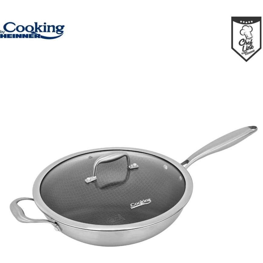ROOSTEVABA TERASE WOK LIIN + KLAASKATE 30X8,5 CM, 4,5 L, TITAAN 3, COOKING BY HEINNER – 4