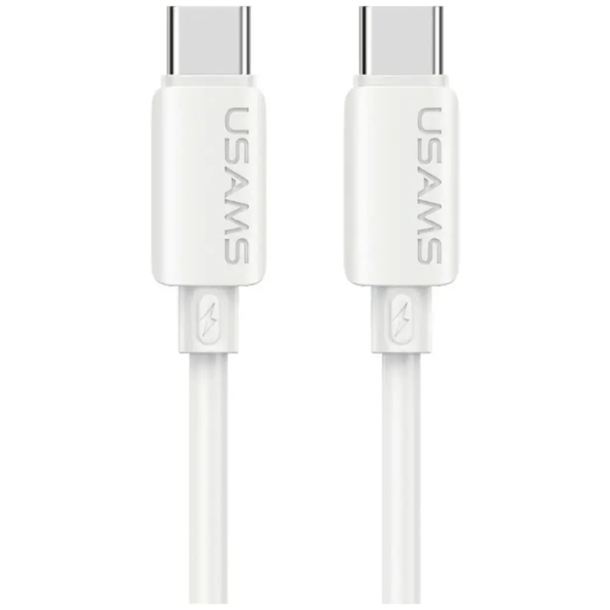 USAMS U98 duomenų perdavimo ir įkrovimo laidas | USB-C į Lightning | 30W | baltas