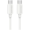USAMS U98 datu pārraides un uzlādes vads | USB-C uz Lightning | 30W | balts