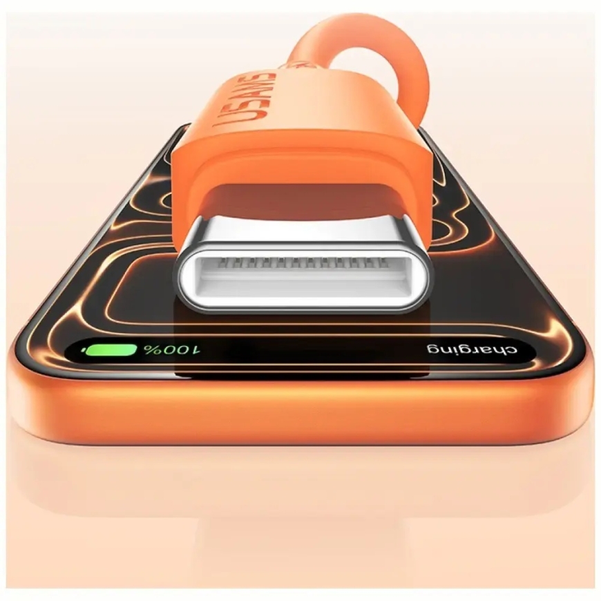 USAMS U98 провод для передачи данных и зарядки | USB-C на Lightning | 30W | белый – 4