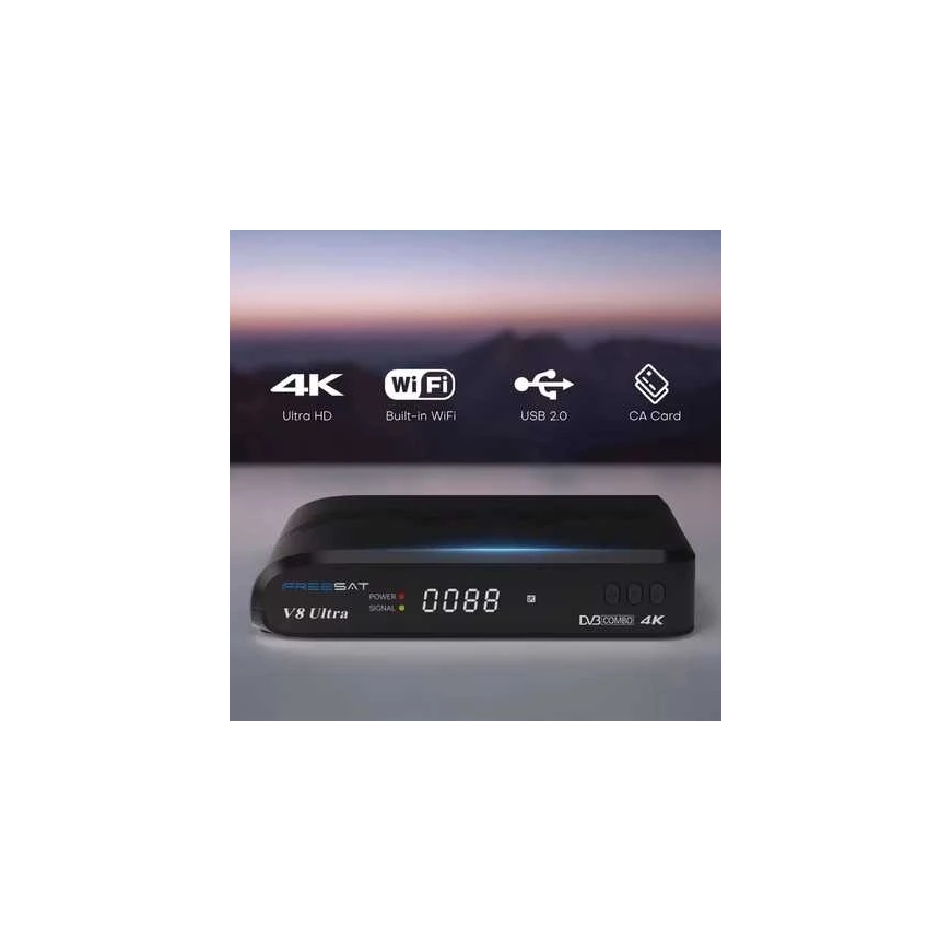 GTMedia Freesat V8 ULTRA 4K COMBO FUNCAM-vastaanotin – 2