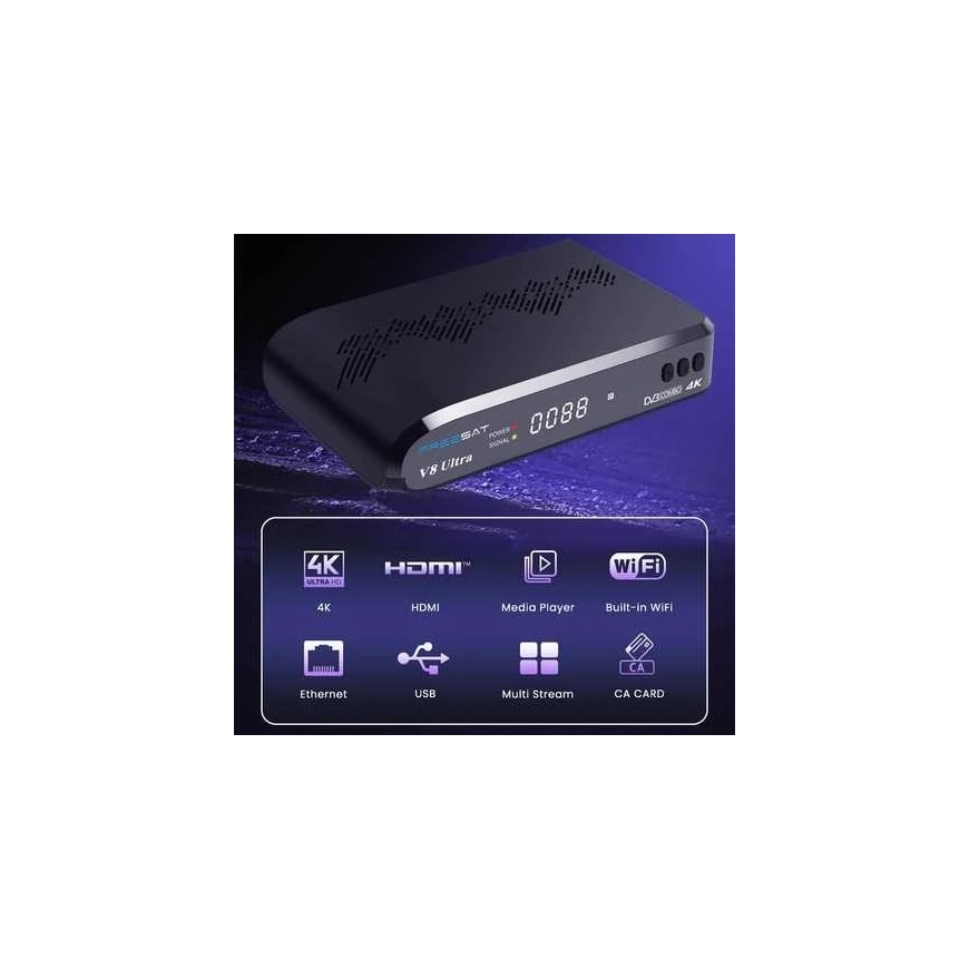GTMedia Freesat V8 ULTRA 4K COMBO FUNCAM Receiver – 3